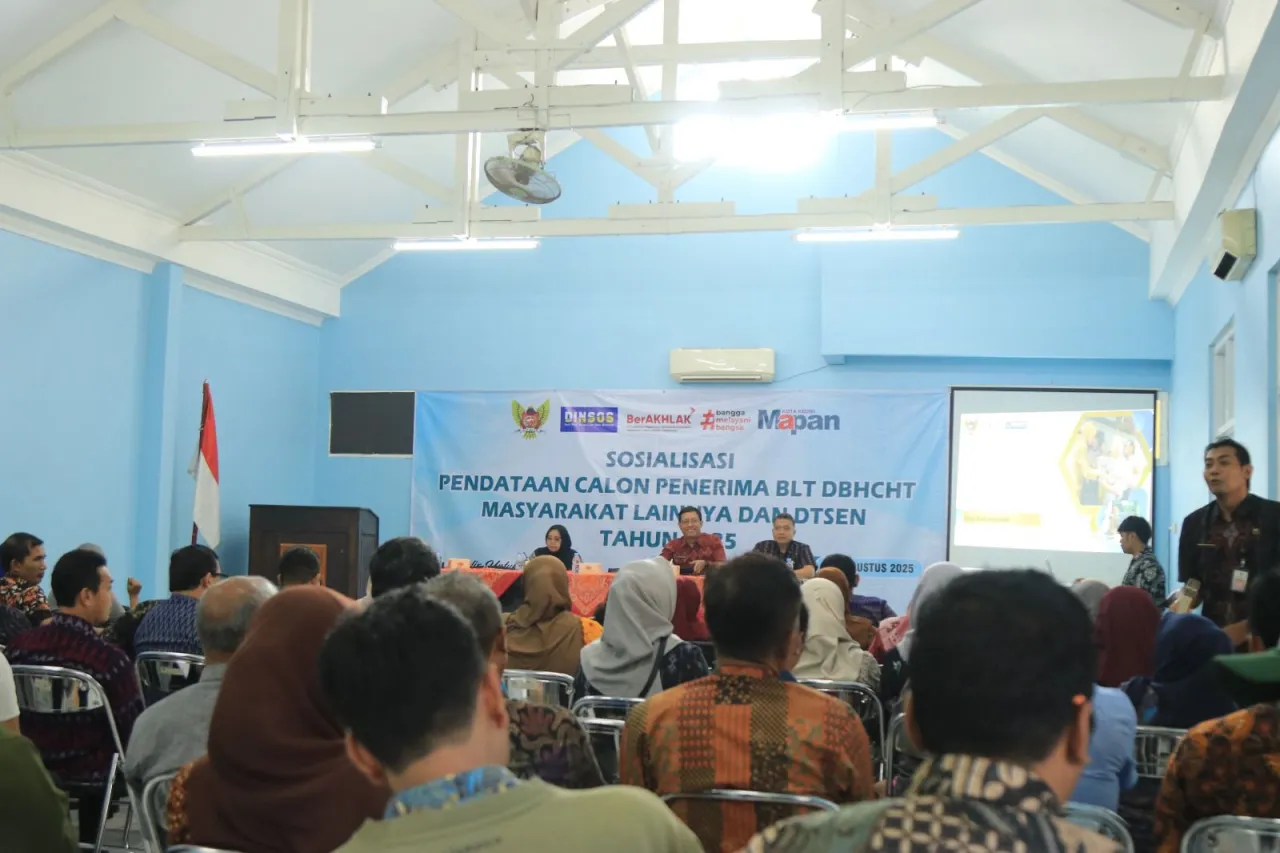 Upayakan Bansos Tepat Sasaran, Pemkot Kediri Gelar Sosialisasi Pengelolaan DTSEN