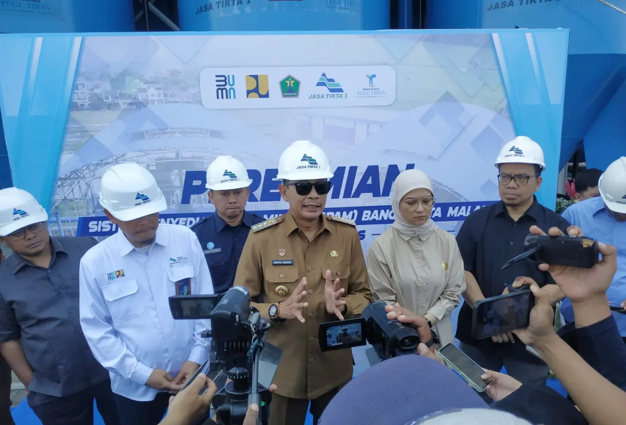 Wali Kota Malang Resmikan SPAM Bango Tahap I, Suplai Air Bersih Capai 200 LPS