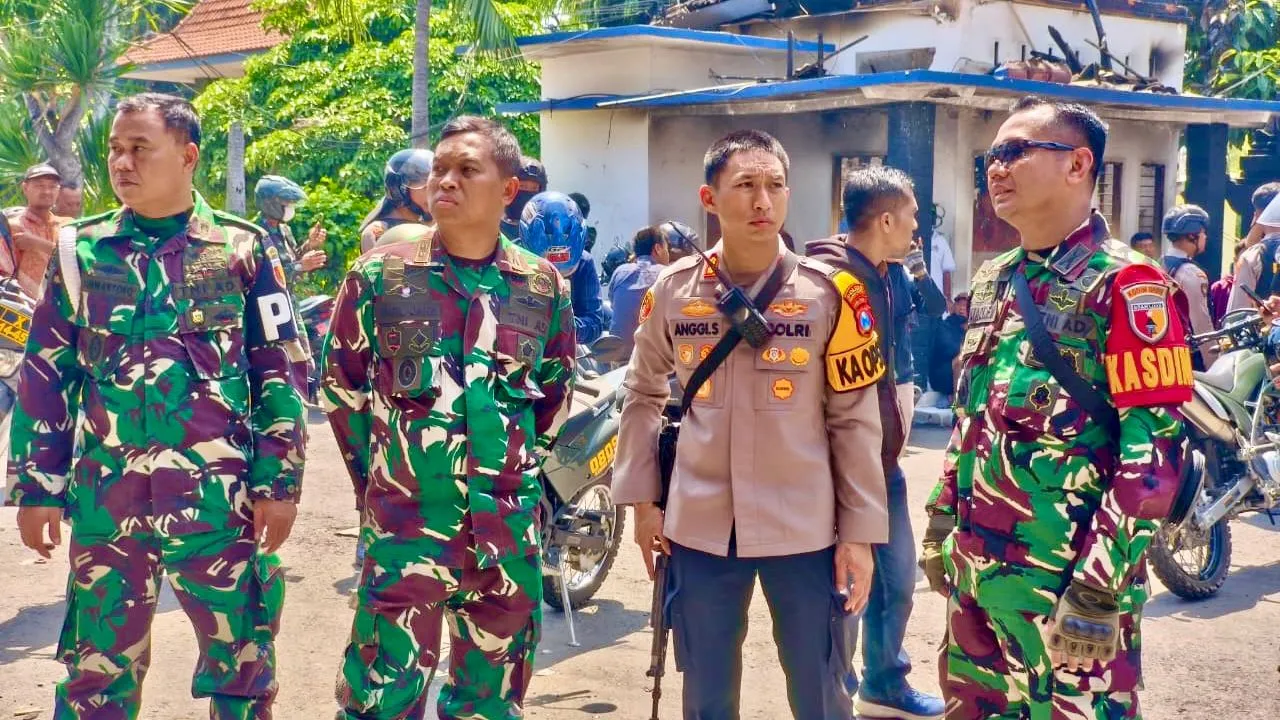 Kapolres Kediri Kota serta Dandim 0809 Kediri Pastikan Situasi Aman, Akan Lakukan Tindakan Tegas