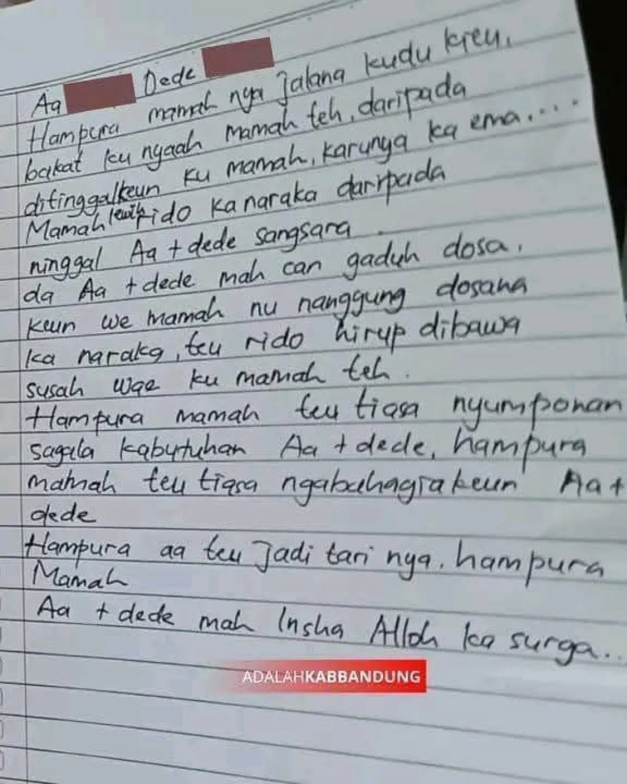 Dipicu Himpitan Ekonomi, Ibu di Bandung Diduga Racuni Dua Anaknya sebelum Gantung Diri