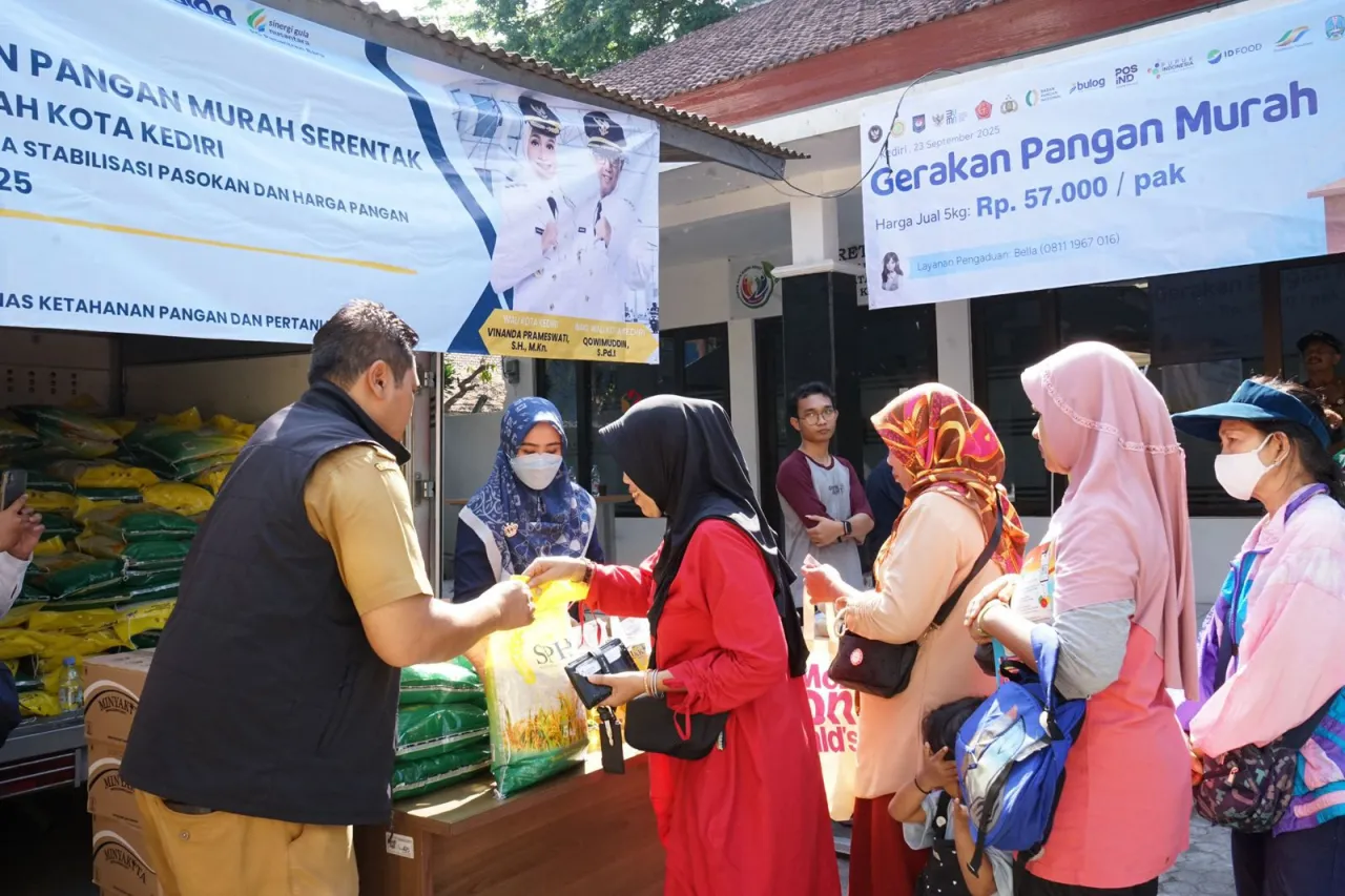 GPM Serentak Seluruh Jawa Timur, Pemkot Kediri Sediakan 2 Ton Beras