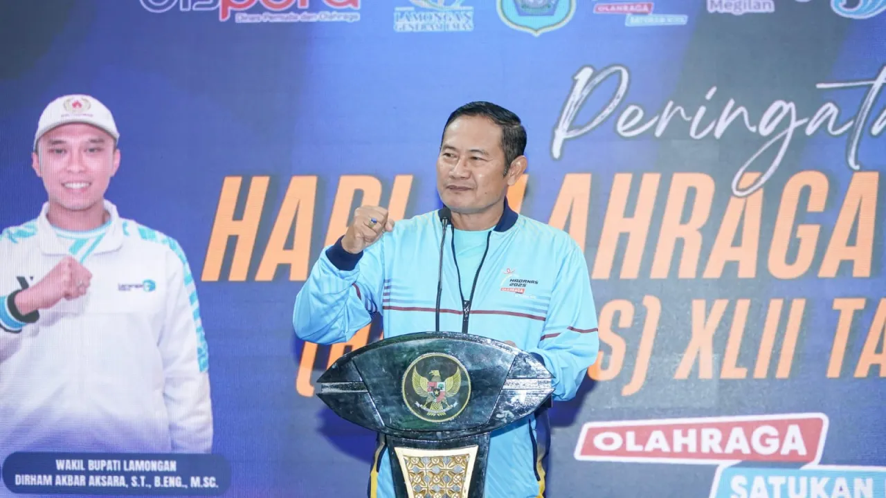 Peringatan Haornas XLII Ditandai Apresiasi Atlet Hingga Kukuhkan PBVSI Lamongan