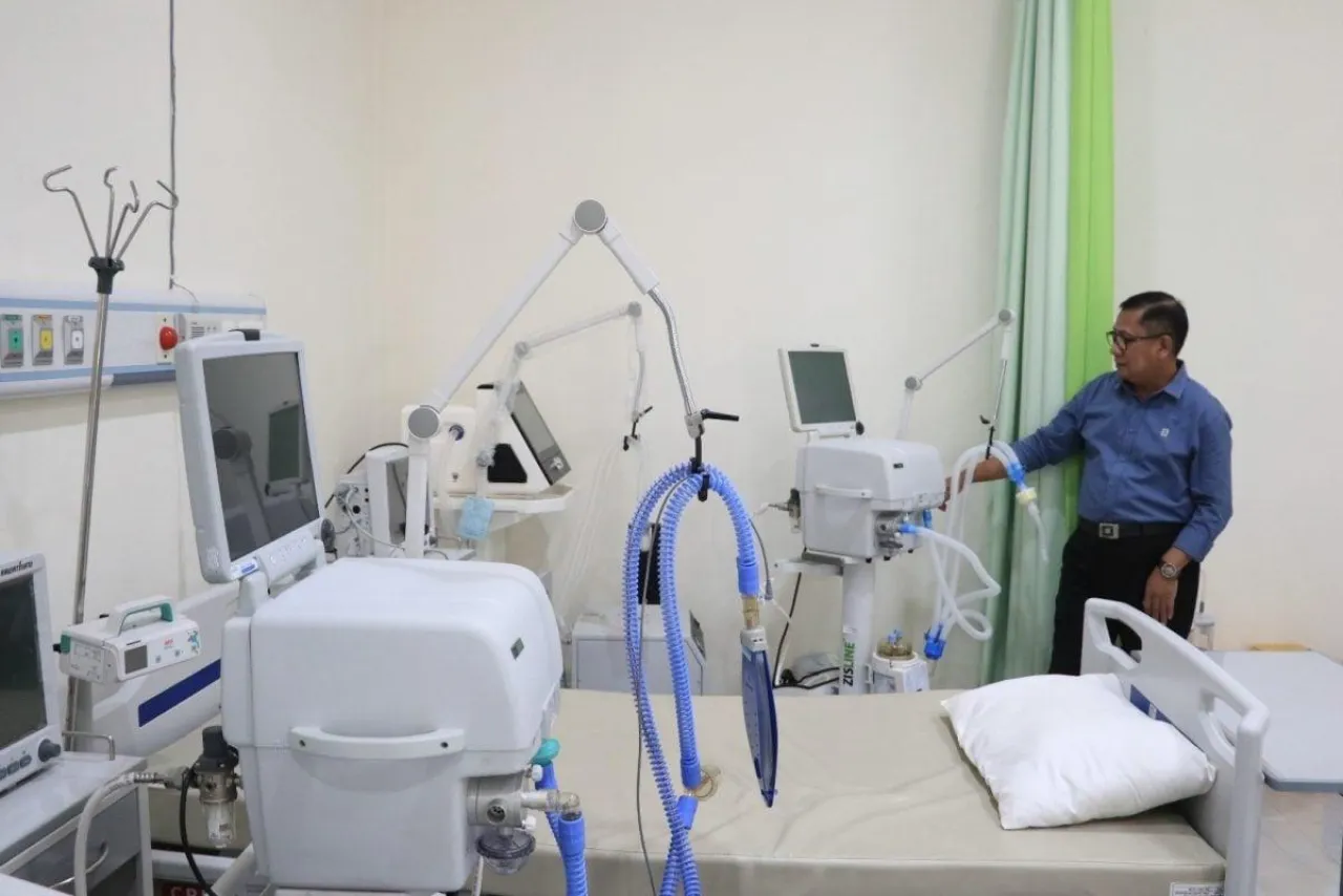 Disokong Dana DBHCHT, Hospitel Bantarangin Ponorogo Tambah 2 Unit Ventilator