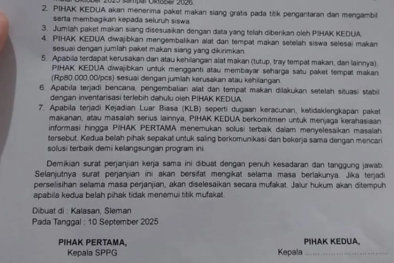 Badan Gizi Nasional Bantah Melarang Laporan MBG Beracun