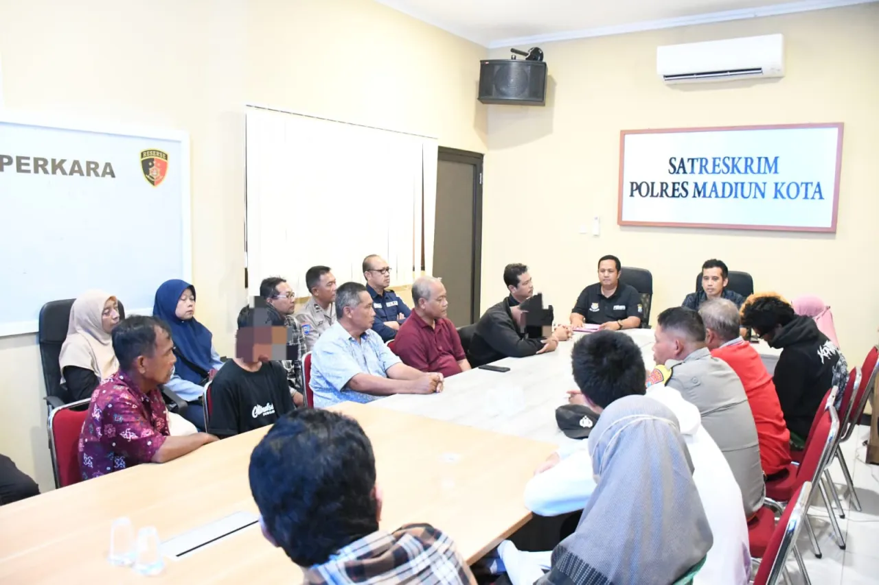 Polres Madiun Kota, Amankan Empat Pemuda Yang Diduga Pemicu Provokasi Pasca Ricuh DPRD