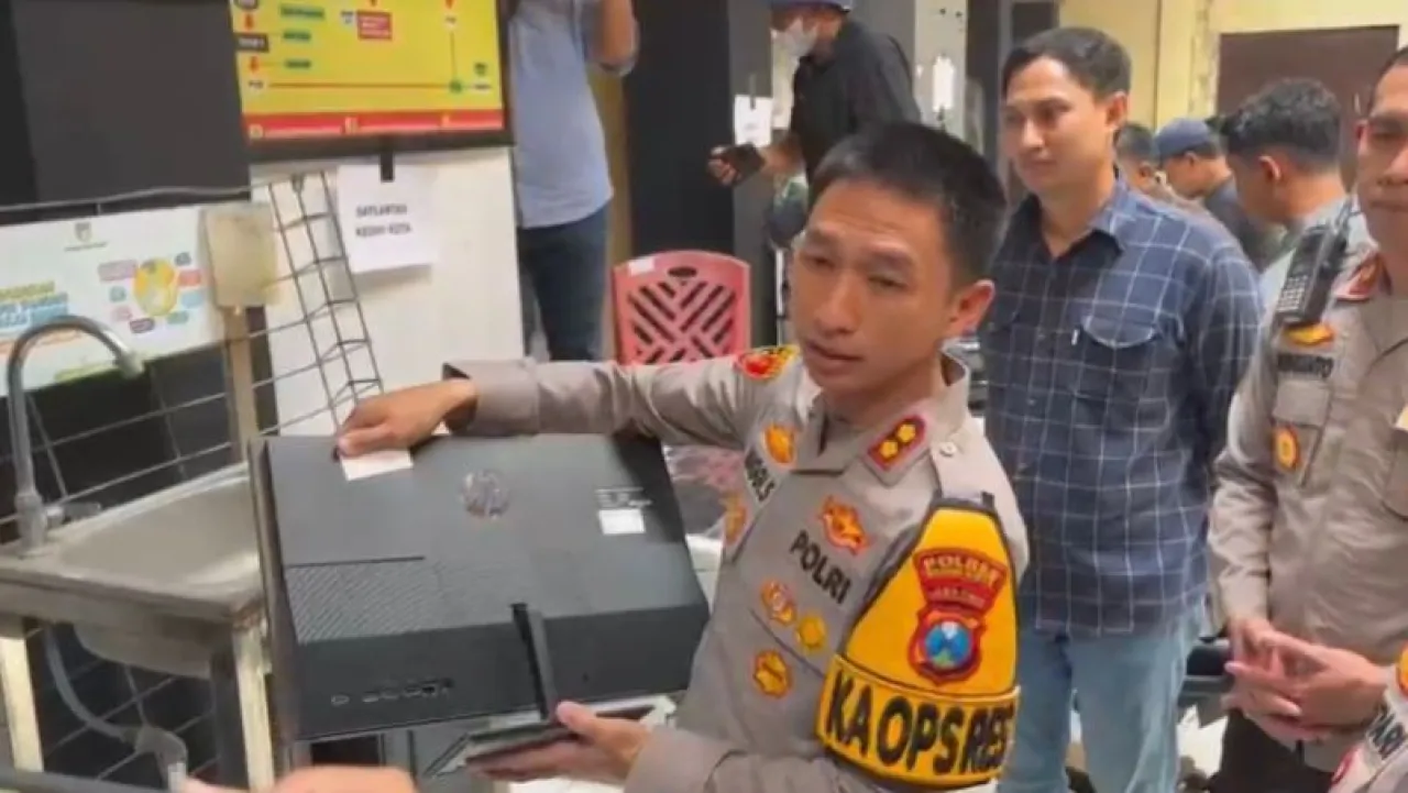 Elektronik hingga Pohon, Barang Jarahan Dikembalikan ke Polres Kediri Kota