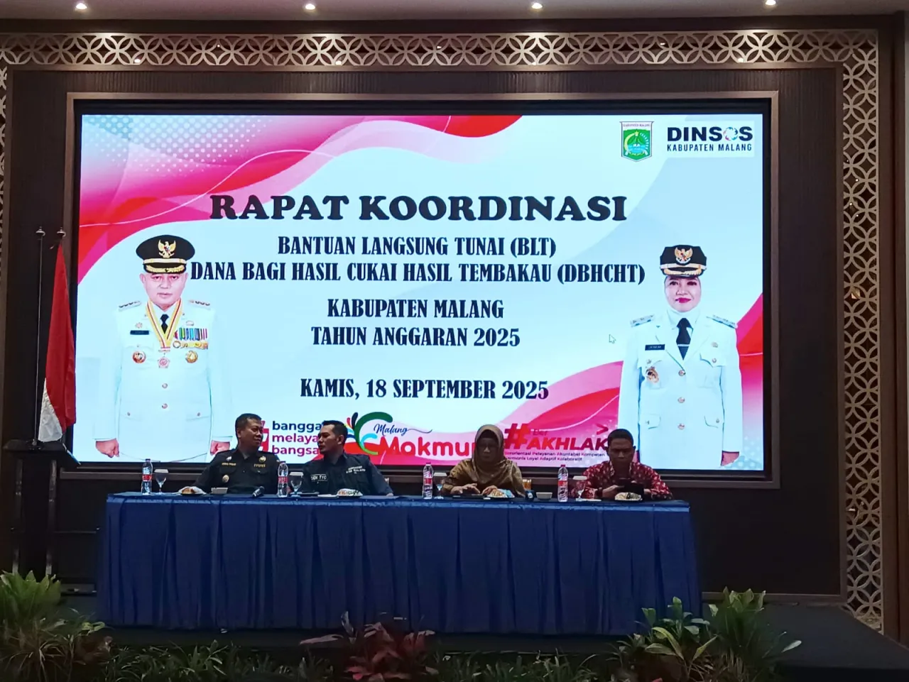 Dinsos Malang Tegaskan Penyaluran BLT DBHCHT 2025 Harus Tepat Sasaran