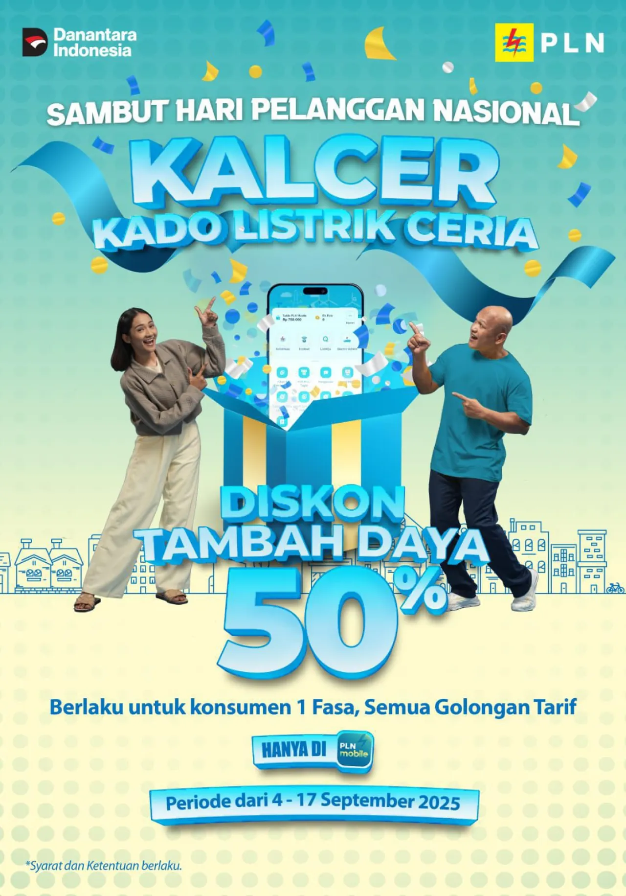 Semarak Hari Pelanggan Nasional 2025, PLN Luncurkan Promo Tambah Daya Diskon 50%