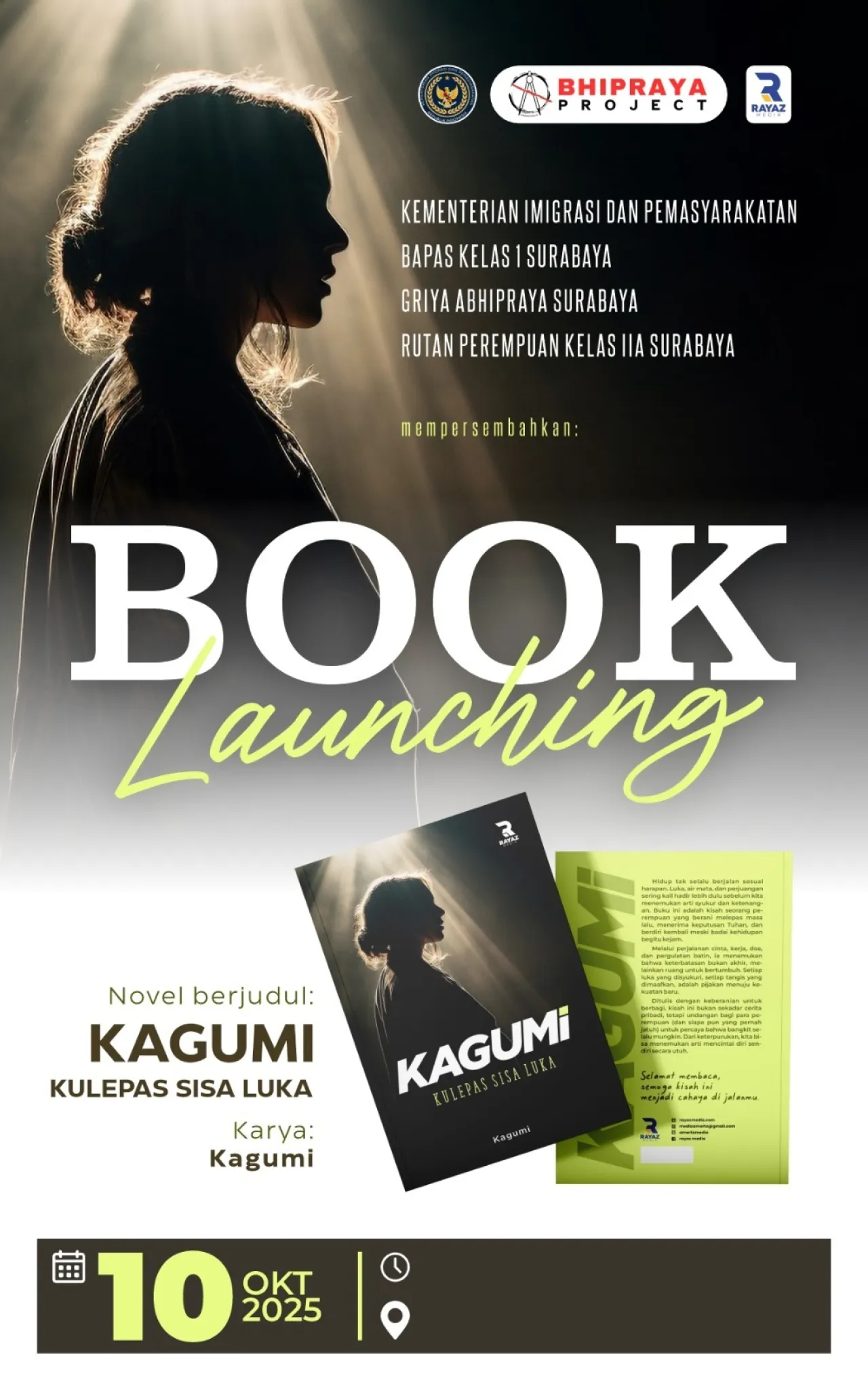 Launching Buku "Kulepas Sisa Luka" Karya Kagumi: Sebuah Karya Inspiratif dari Mantan Warga Binaan