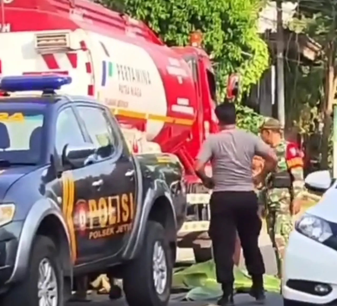 Terlindas Truk Pertamina di Jetis, Pelajar  Meninggal di Lokasi