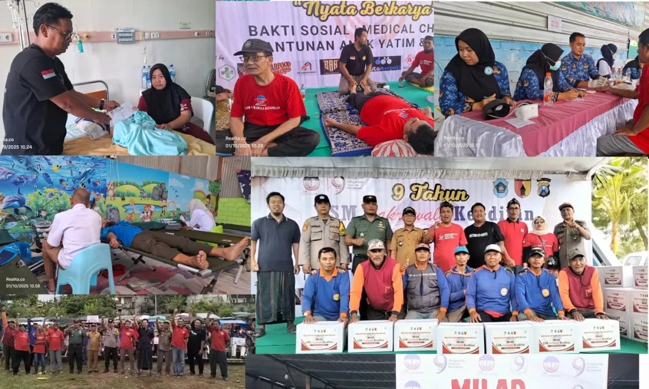 Hari Jadi LSM Cakrawala Keadilan, Hampir Ribuan Warga Ikut Dalam Kegiatan Sosial