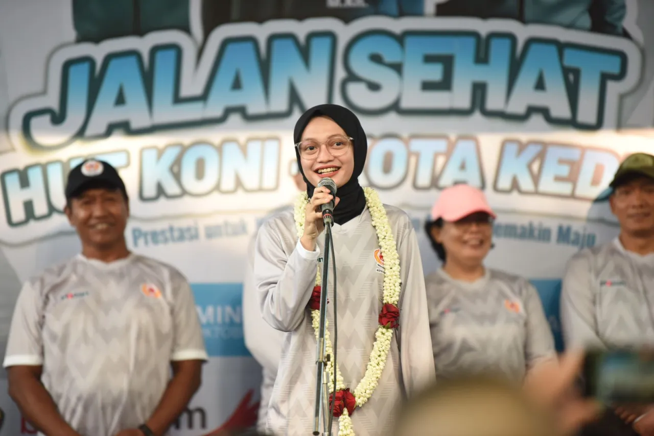 HUT ke-87 KONI, Mbak Wali Ajak Warga Kota Kediri Hidup Sehat