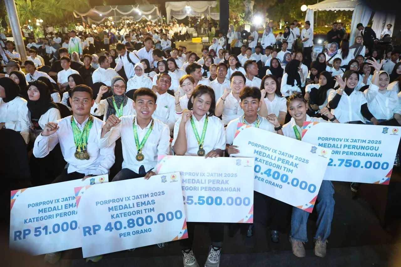 Pemkot Surabaya Gelontorkan Rp42,7 Miliar untuk Atlet Porprov Jatim 2025