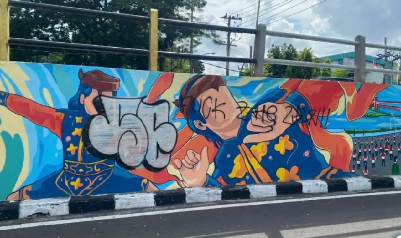 Wali Kota Eri Ancam Proses Hukum Pelak u Vandalisme Mural