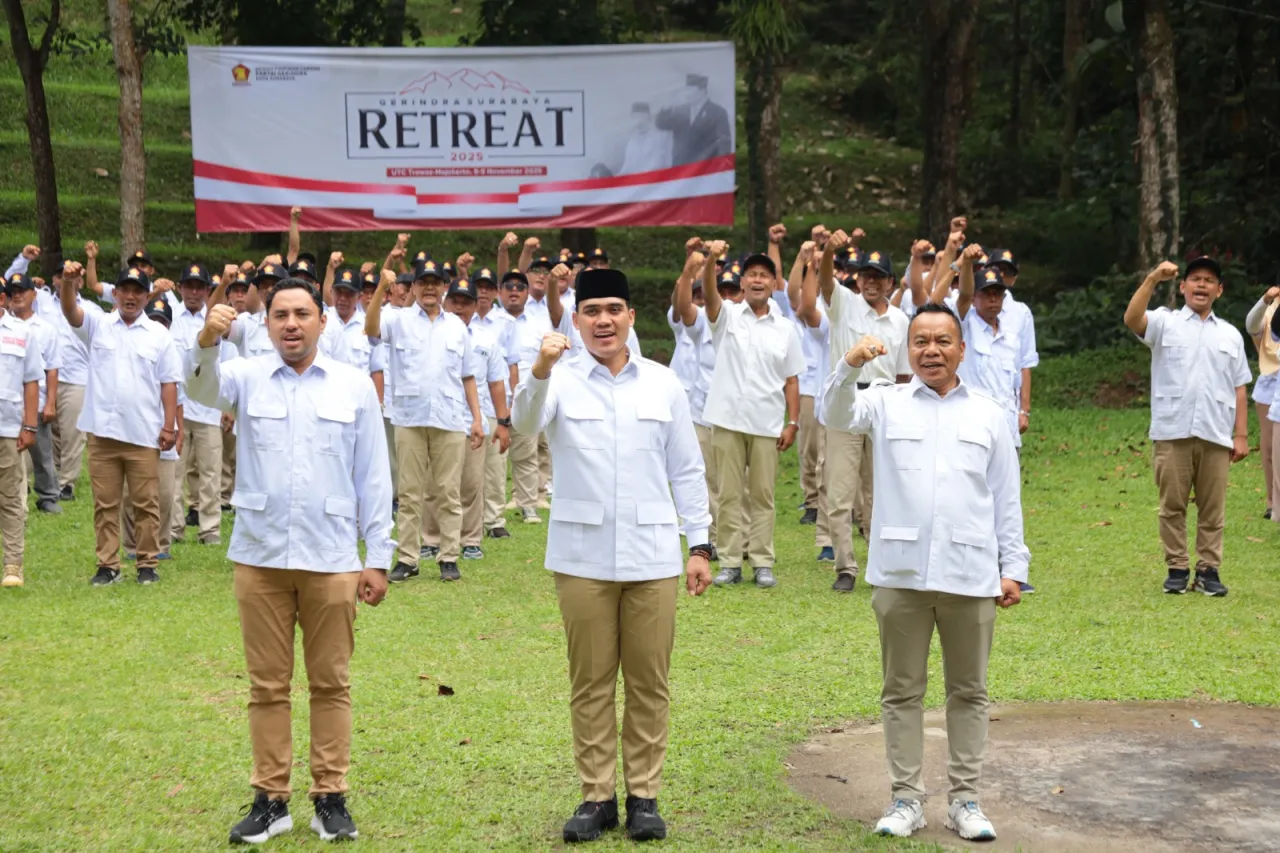 Gerindra Surabaya Gelar Retret Kader di Trawas