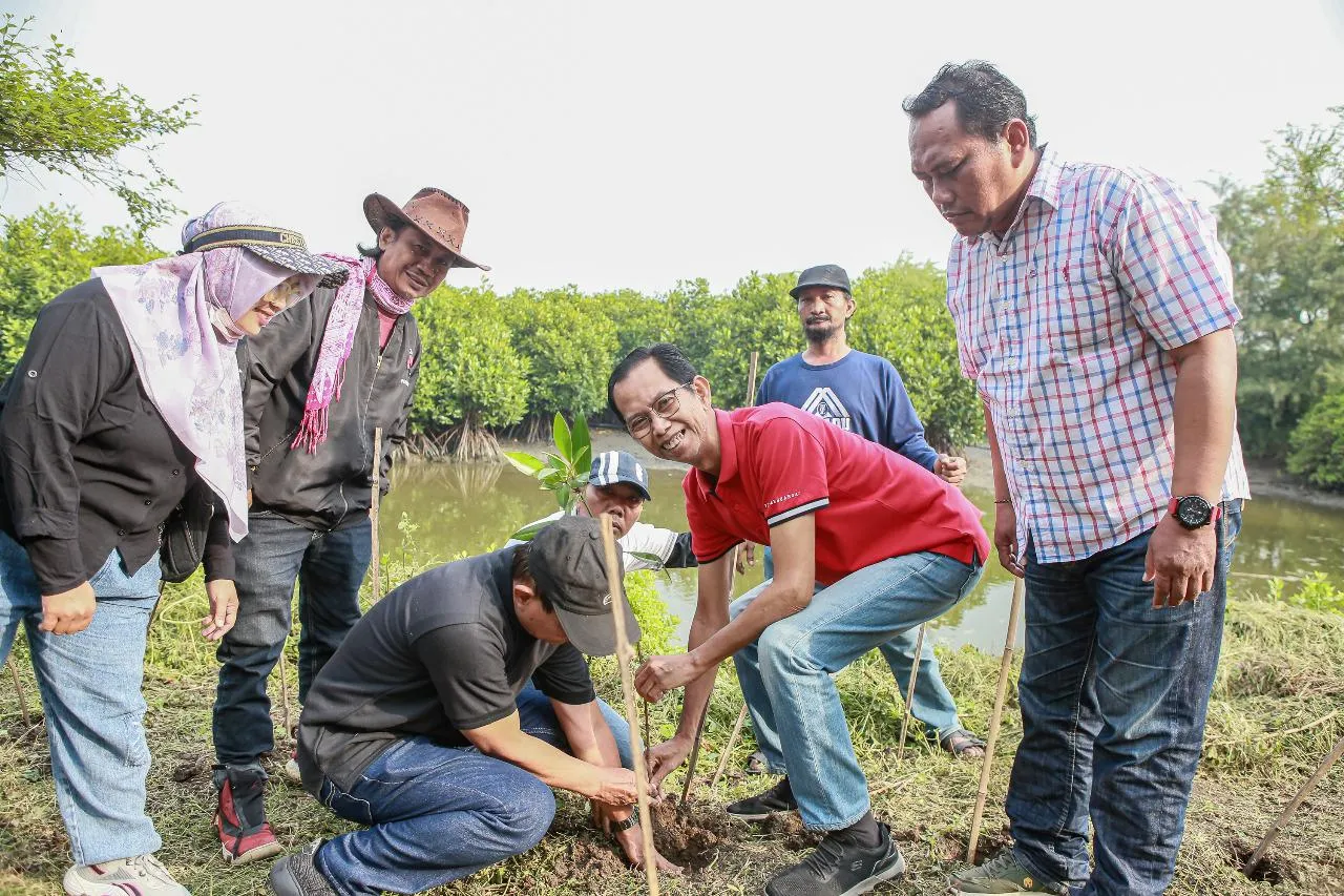 Kampanyekan Pelestarian Alam, Adi Sutarwijono Tanam Mangrove
