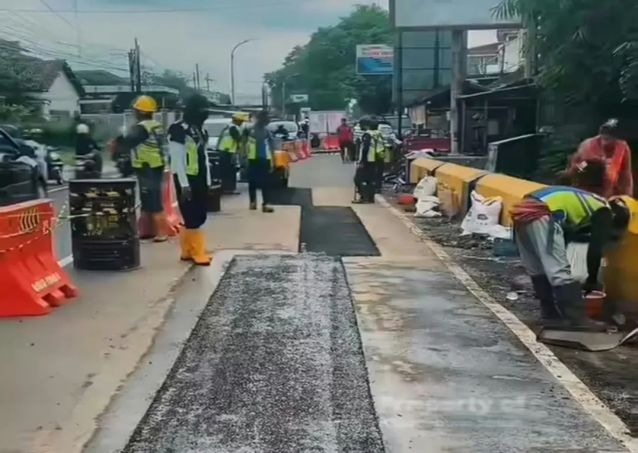 Retakan Jembatan Sukowiryo Bondowoso, Langsung Ditambal