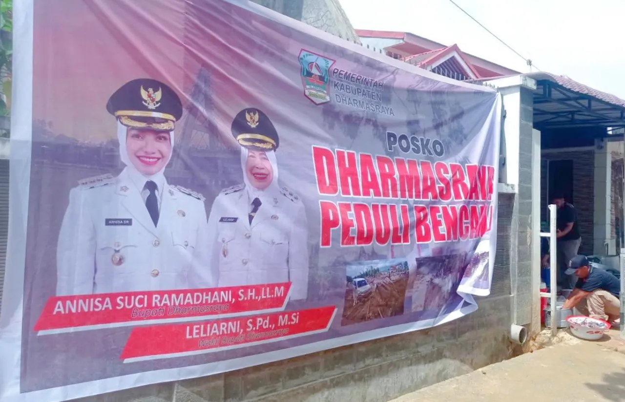 Sinergi Lintas Daerah: Pemkab Dharmasraya Dirikan Posko Peduli Bencana di Padang