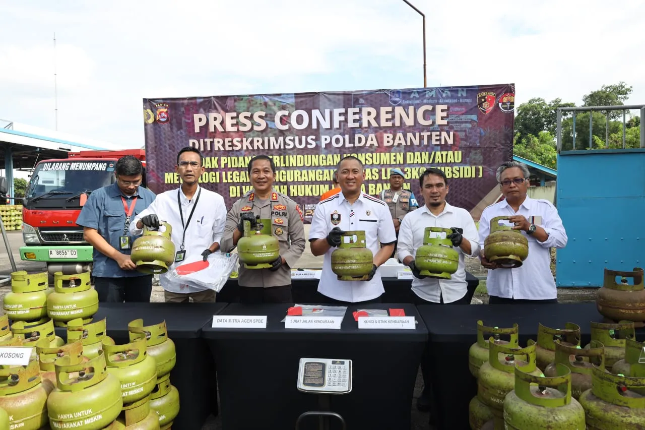 Polda Banten Ungkap Praktik Curang Pengisian LPG Subsidi, Negara Rugi Rp3,3 Miliar