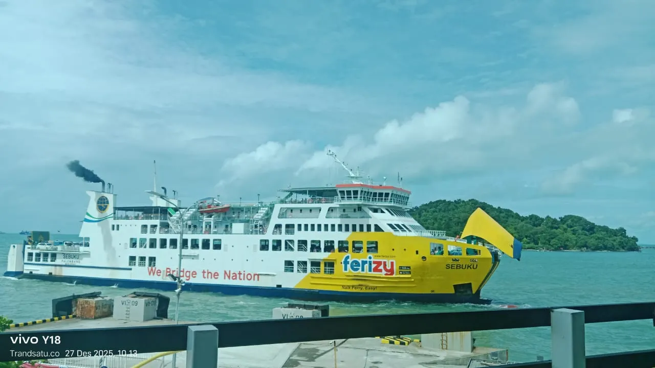 Penumpang Merak-Bakauheni Melonjak 7 Persen pada H+1 Natal 2025