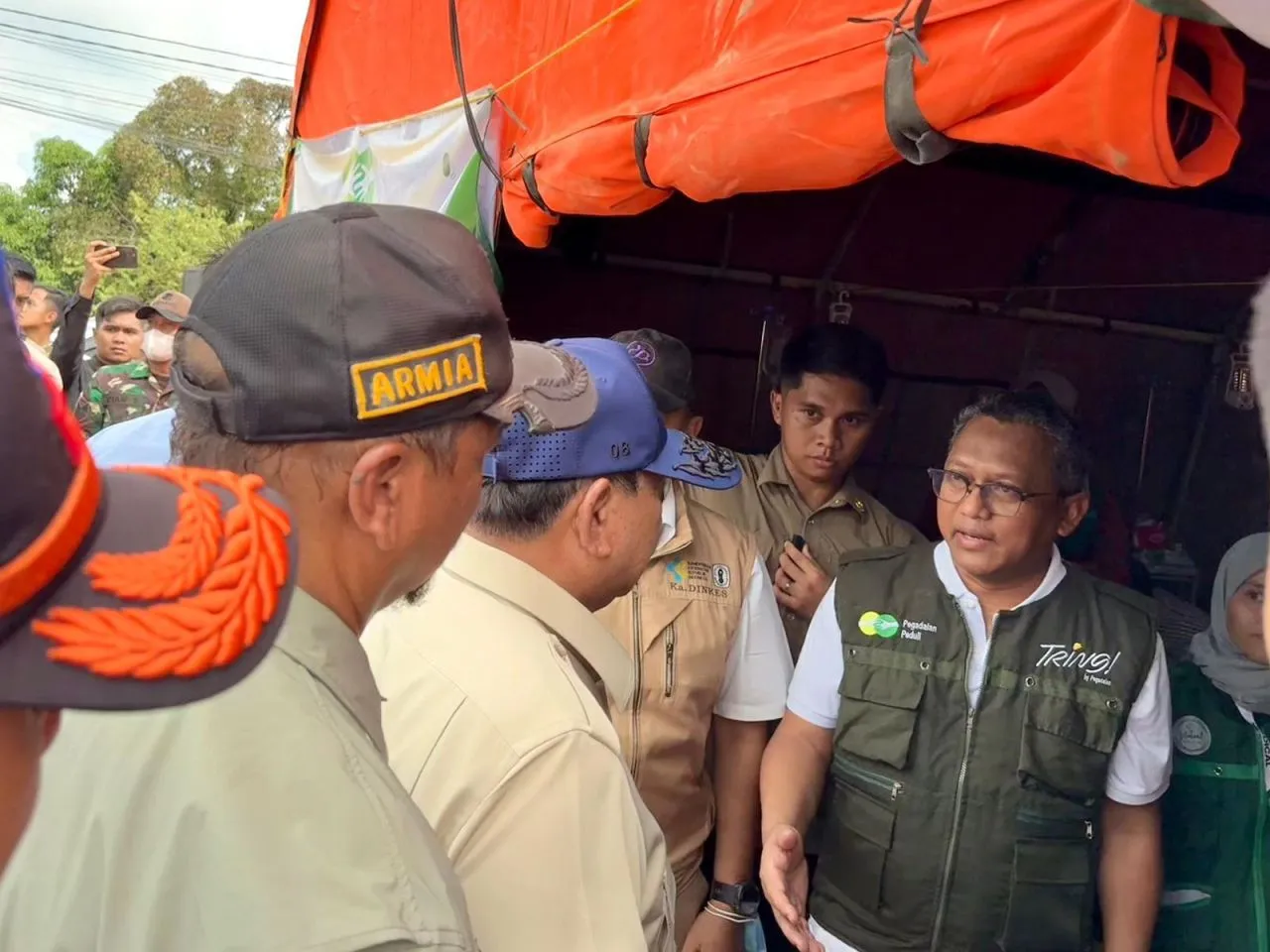 Presiden Prabowo Tinjau Posko Kesehatan Pegadaian Peduli di Aceh Tamiang, Pastikan Layanan untuk Penyintas Banjir