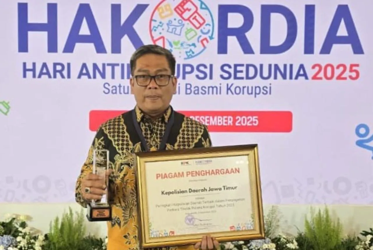 Subdit Tipikor Polda Jawa Timur Raih Peringkat Pertama Nasional dari KPK