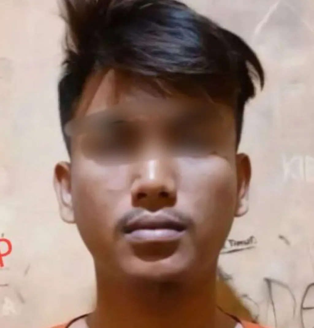 Pelaku yang sudah diamankan. Foto: Humas