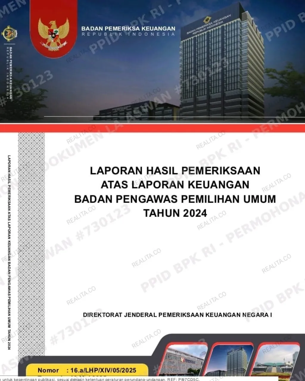 Laporan Hasil Pemeriksaan BPK 2024: 20 Paket Pekerjaan Bawaslu RI di 6 Satker Diduga Tak Sesuai Spesifikasi