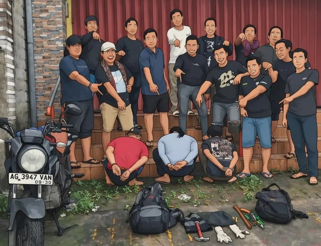Komplotan Spesialis Pembobol Brankas Sekolah Ponorogo Dibekuk di Madiun