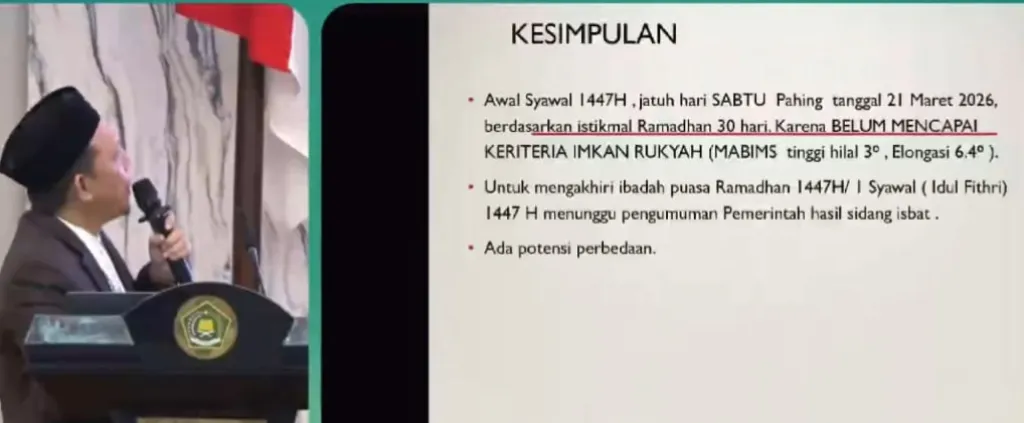 Hasil Sidang Isbat, Lebaran Tahun Ini Dipastikan Tak Berbarengan