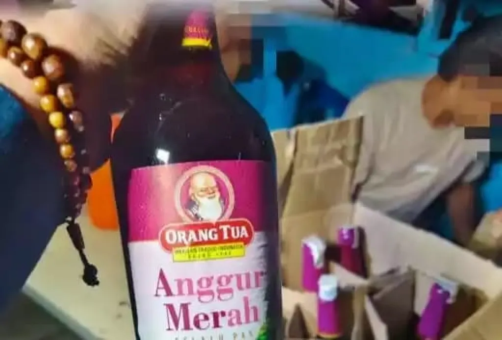 Miras yang berhasil diamankan. 