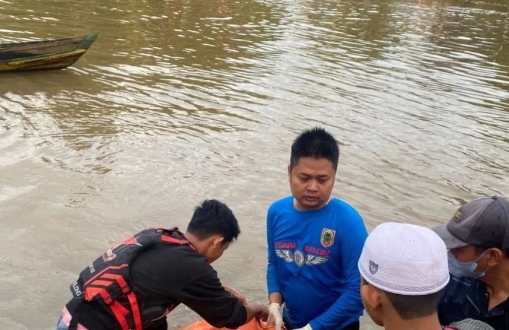 Lansia Tenggelam di Sungai Haur Gading