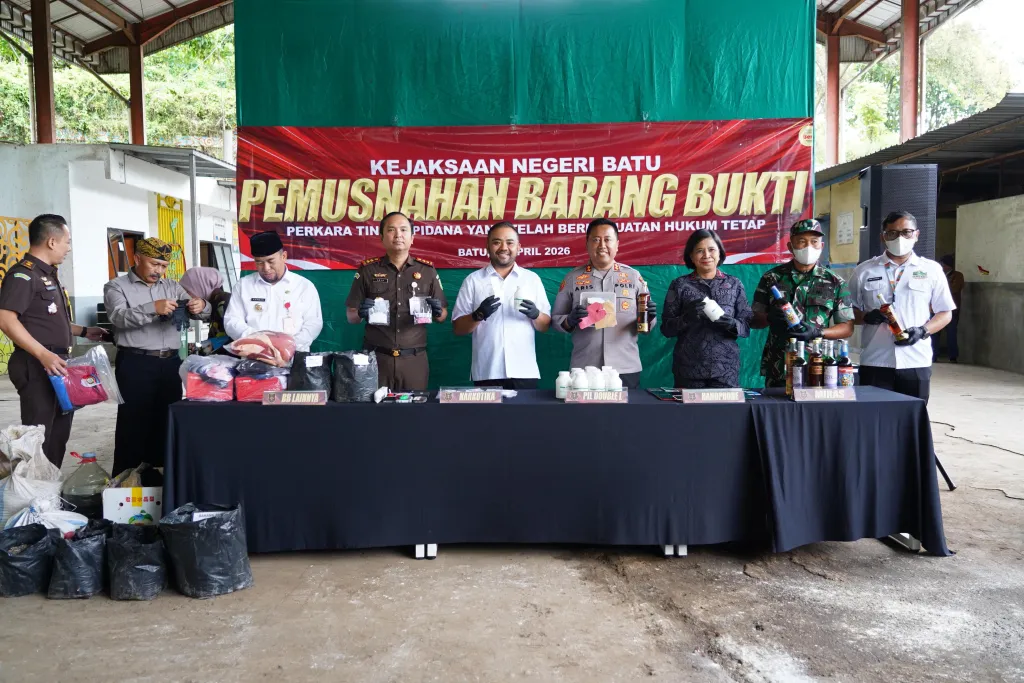 Incinerator 900°C Musnahkan Barang Bukti 28 Perkara, Kota Batu Perkuat Perang Melawan Narkoba