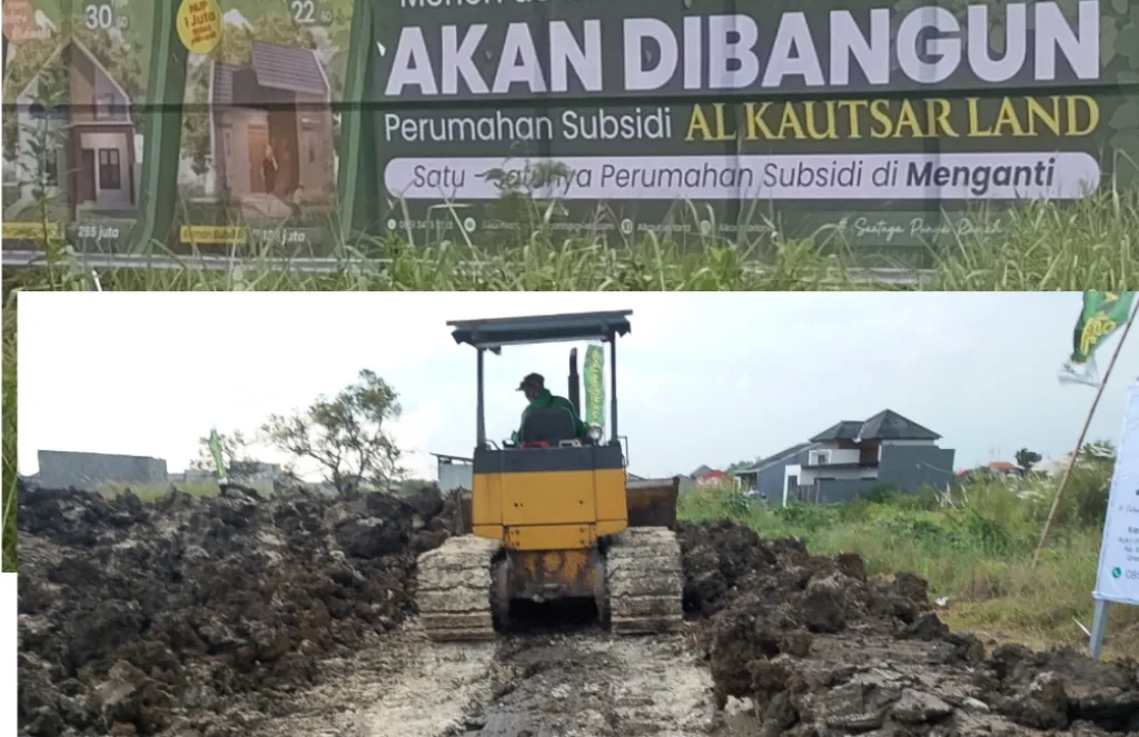Perumahan Subsidi Milik PT AKIG Menganti  Diduga Melakukan Urukan Ilegal