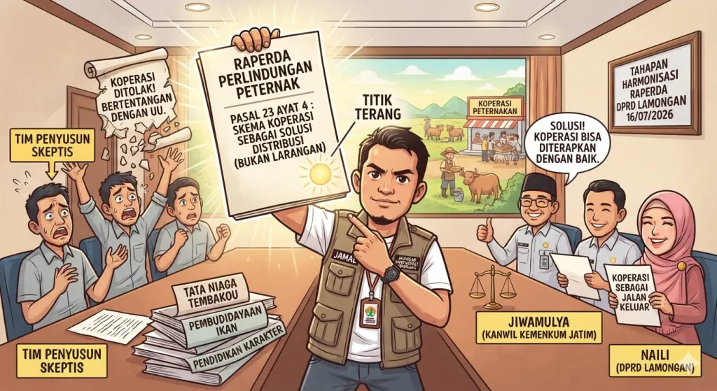 Polemik Harmonisasi Raperda Inisiatif DPRD Lamongan, Kemenkum Jatim Buka Peluang Skema Koperasi seperti Usulan JAMAL