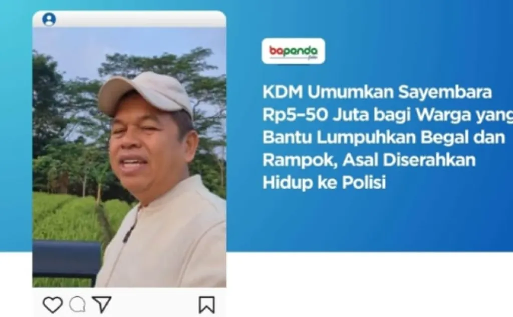 Hidupkan Siskamling Tekan Begal, Jambret dan Perampokan, Gubernur Jabar: Ada Hadiah?