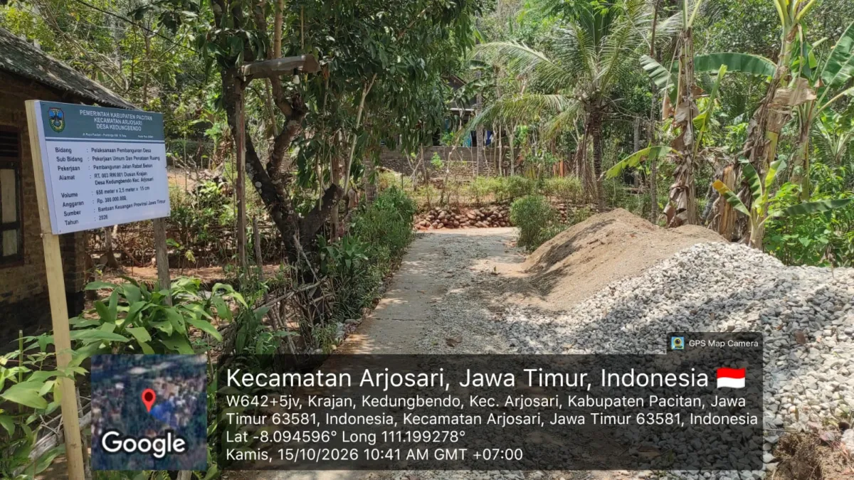 Desa Kedungbendo Melaksanakan Pembangunan Jalan Rabat Beton