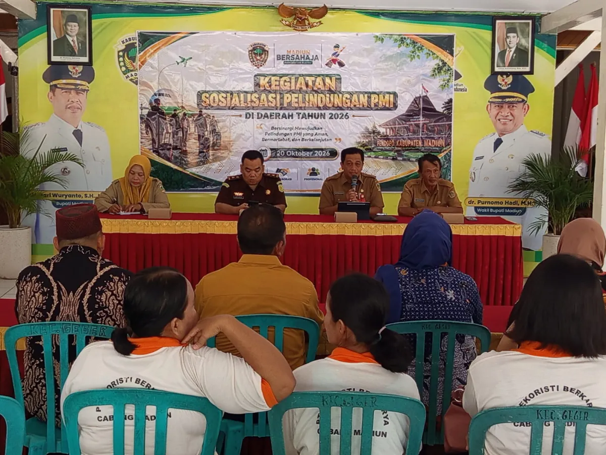 Disnakerin Kabupaten Madiun Sosialisasikan Perlindungan PMI, Tekankan Keterampilan dan Kesiapan Mental