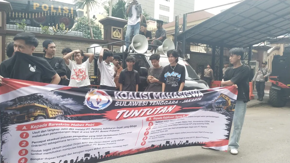 Tagih Janji Prabowo, Mahasiswa Kepung Bareskrim - Kejagung
