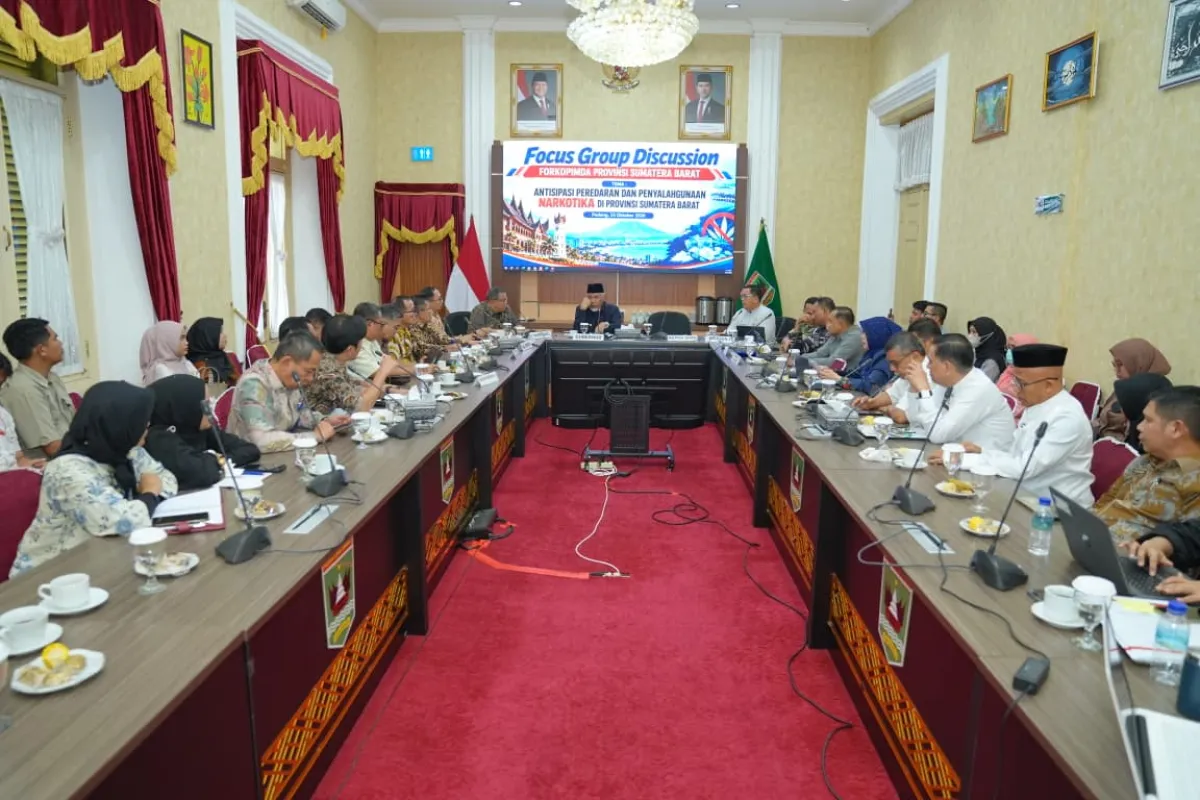 Berantas Narkoba di Sumbar, Mahyeldi Dorong Pemetaan Jalur Distribusi dan Penguatan Rehabilitasi