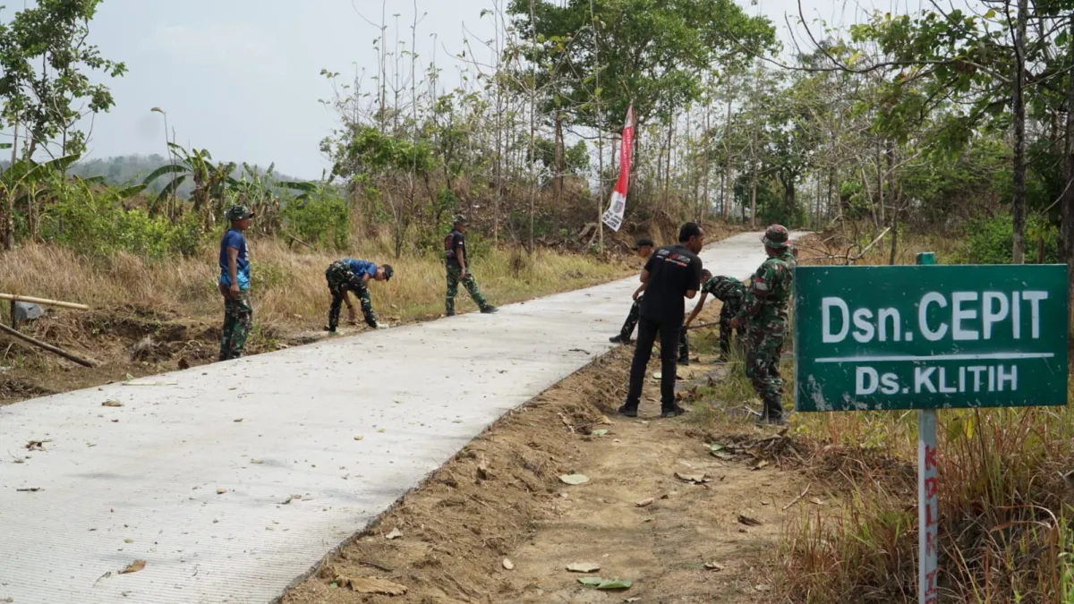 TMMD Jombang Rampungkan Jalan Beton 1,3 Kilometer di Pelosok Desa
