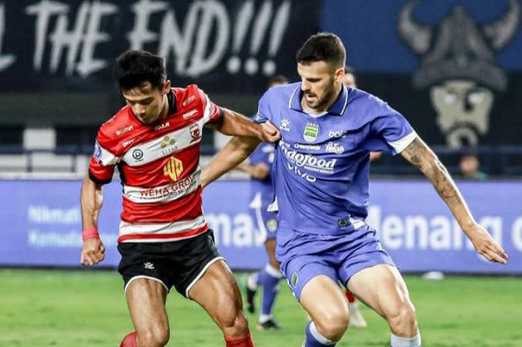 Dibantai Persib 5-0, Madura United cuma Lakukan 7 Tembakan Sepanjang Laga