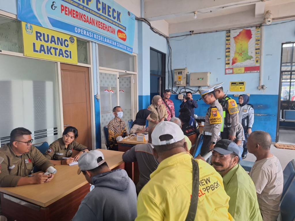 Satlantas Polres Batu Bersinergi Lintas Sektoral Lakukan Ramp Check