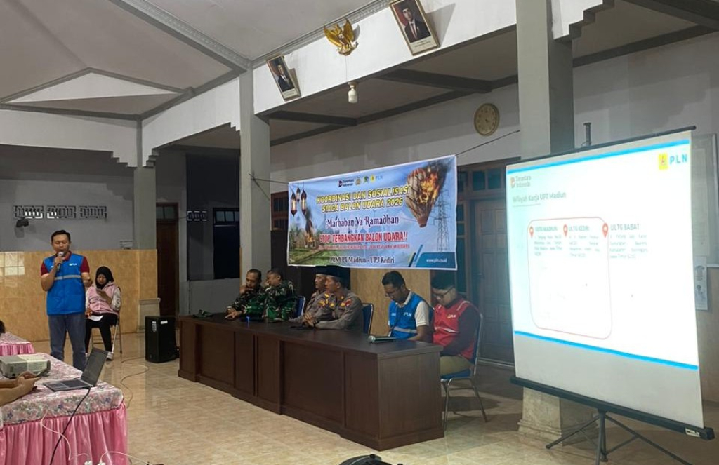 PLN UIT JBM Gandeng Pemda, TNI, dan Polri di Tulungagung, Cegah Gangguan Balon Udara saat Ramadan