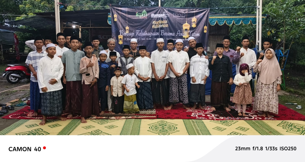 Komunitas Gantangan Bungah BC Santuni Puluhan Yatim Piatu