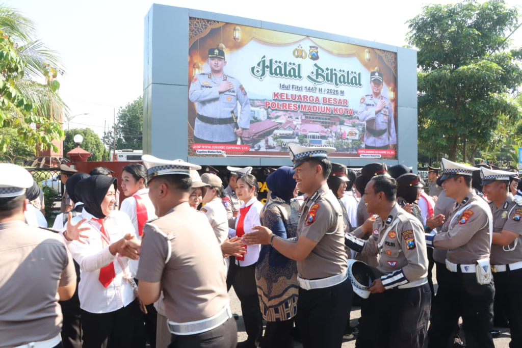 Soliditas dan Pelayanan Prima, Jadi Pesan Kapolres Madiun Kota di Kegiatan Acara Halal Bihalal