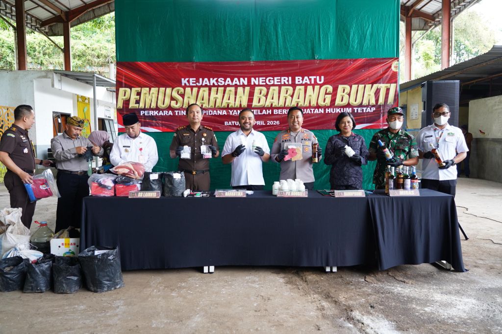 Incinerator 900°C Musnahkan Barang Bukti 28 Perkara, Kota Batu Perkuat Perang Melawan Narkoba