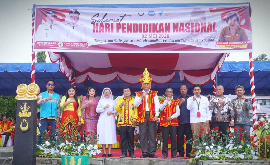 Pemkab Nias Selatan Melaksanakan Upacara Hardiknas Ke-67