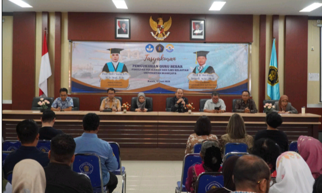 FPIK UB Tambah Dua Guru Besar Baru, Perkuat Riset Pencemaran Laut dan Teknologi Kelautan Berbasis AI 