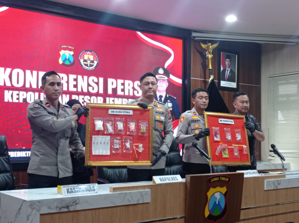 Polres Jember Bongkar 25 Kasus Narkoba, Sita 159 Gram Sabu dan 61 Butir Ekstasi